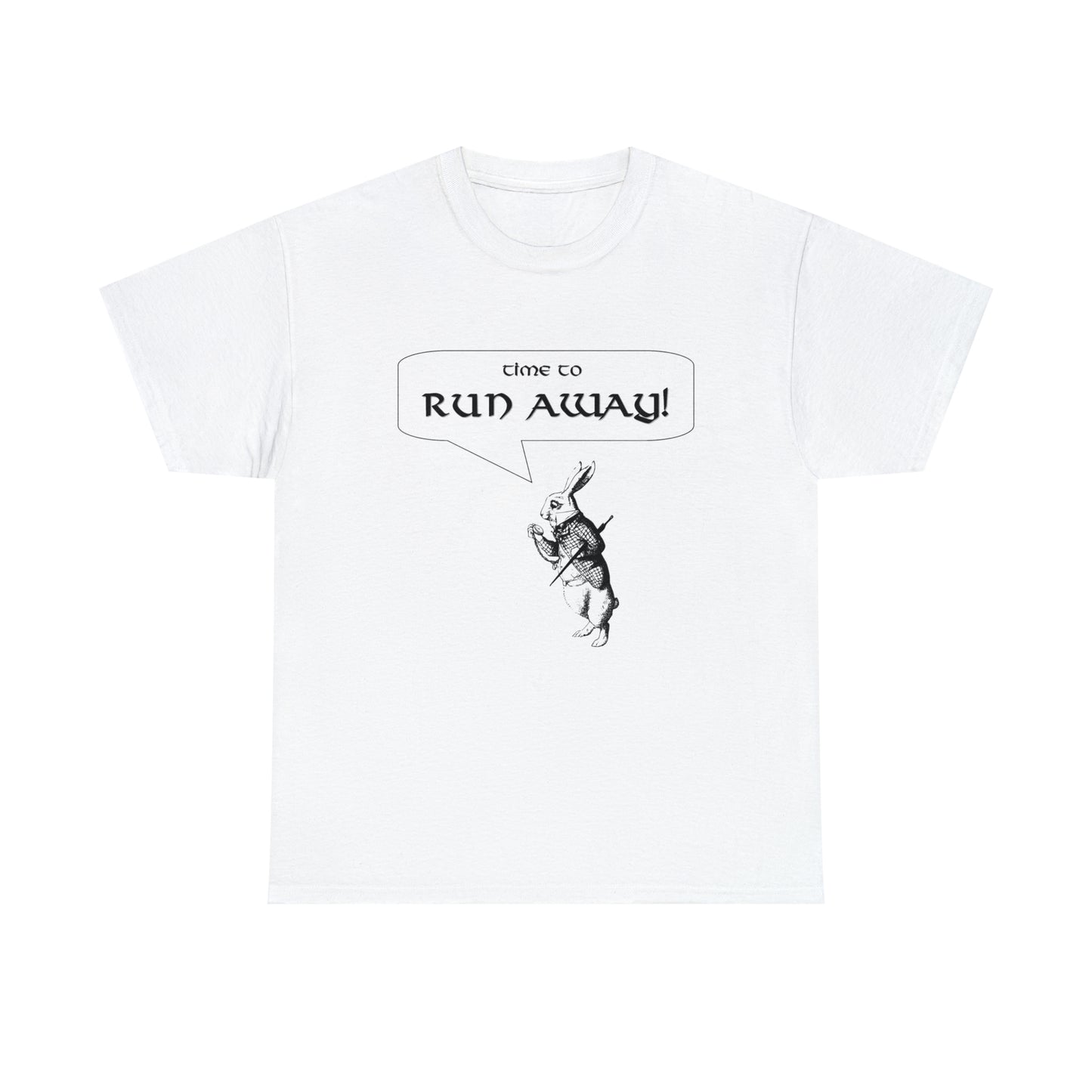 Time to RUN AWAY! Unisex Heavy Cotton Tee