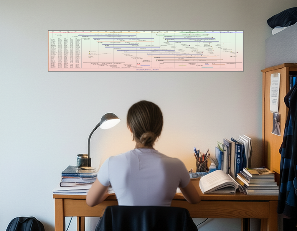 Timeline of American Literature Poster