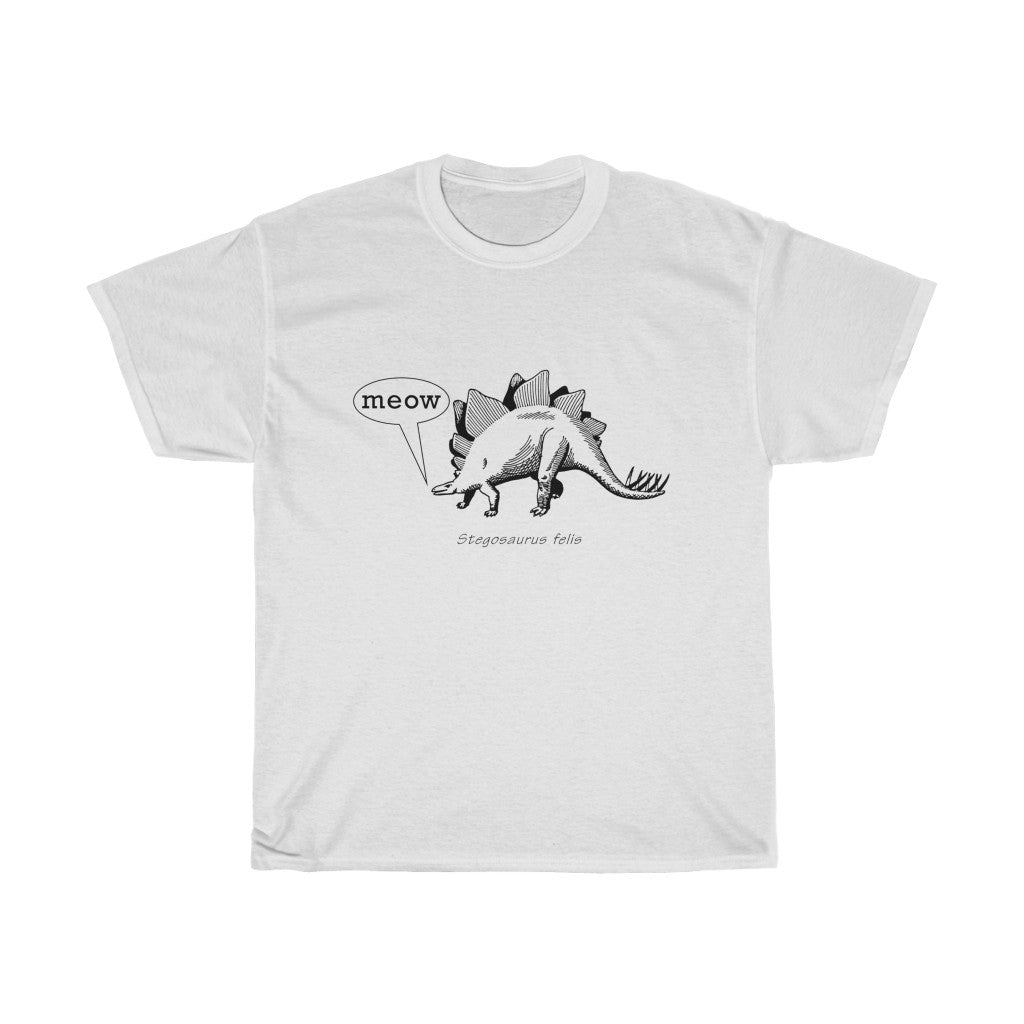 Stegosaurus felis Unisex Heavy Cotton Tee