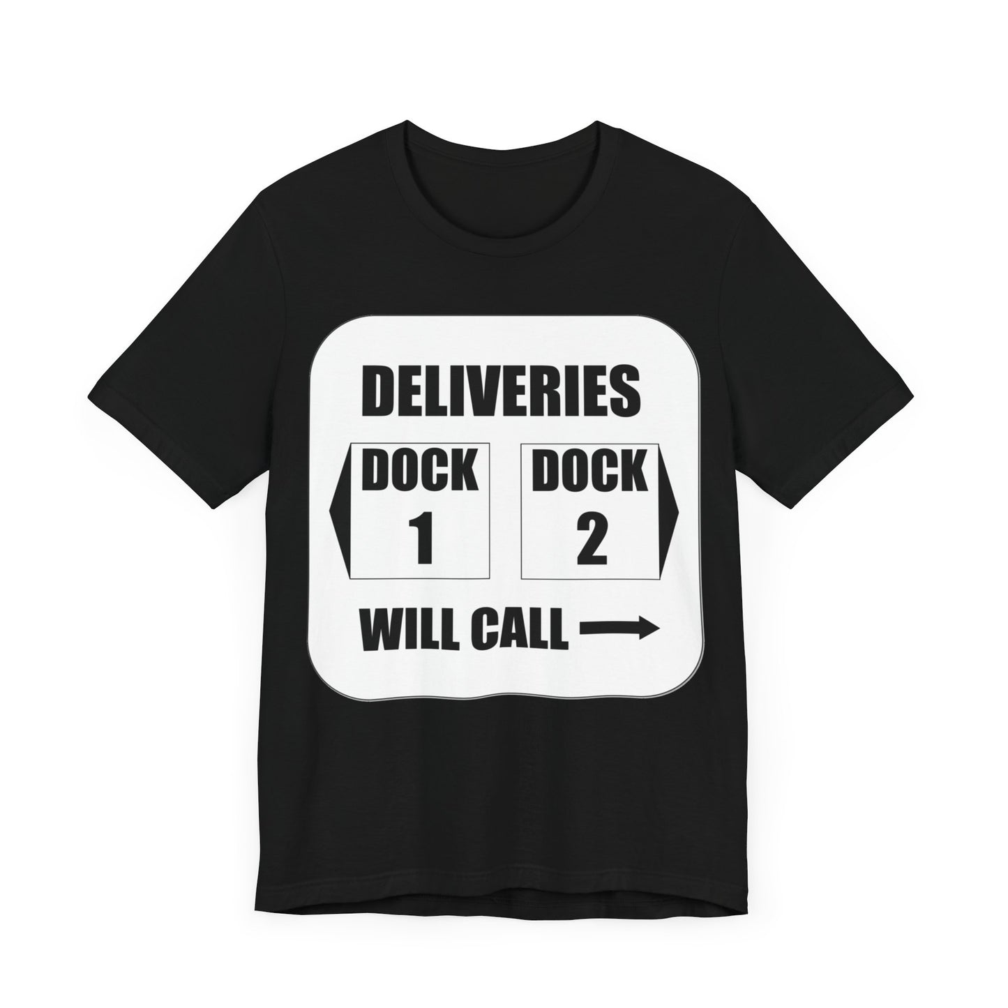 Dock Entrance Sign Unisex Jersey Short Sleeve Tee