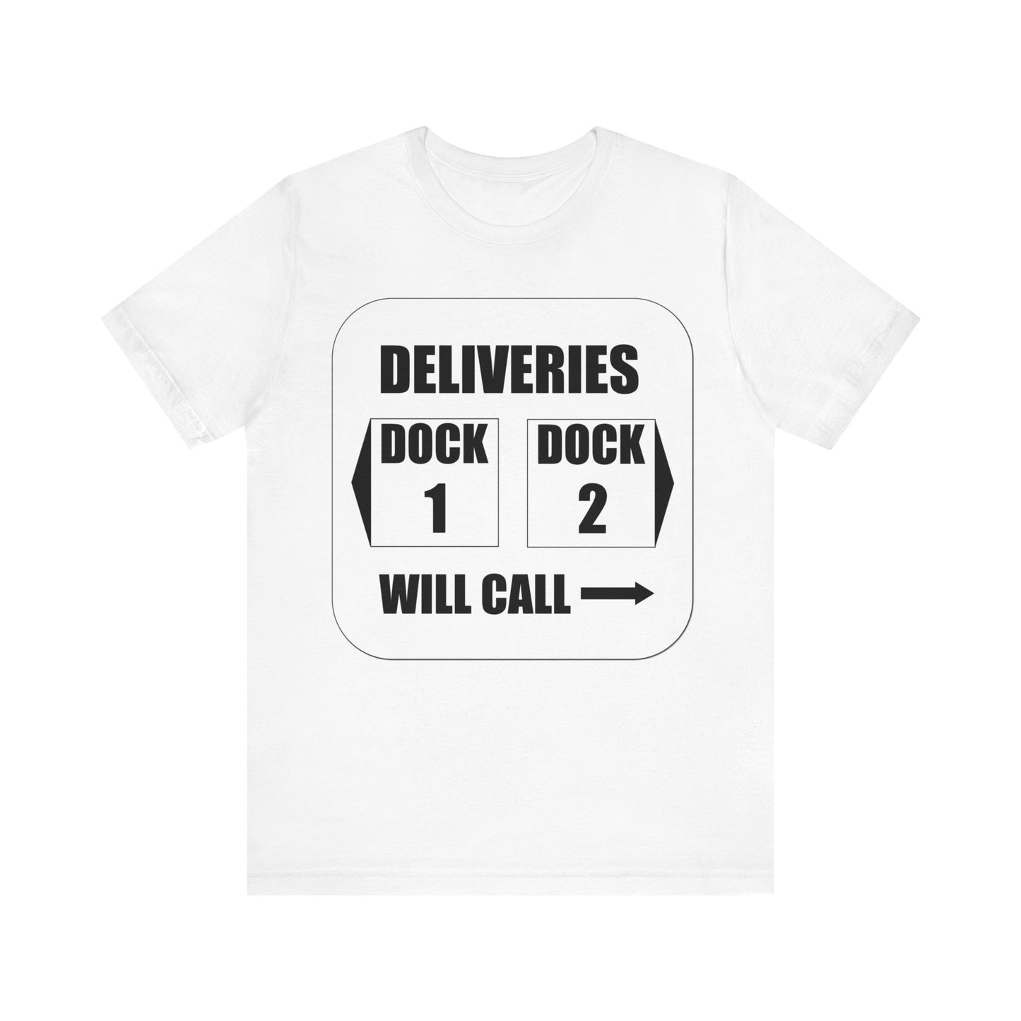 Dock Entrance Sign Unisex Jersey Short Sleeve Tee