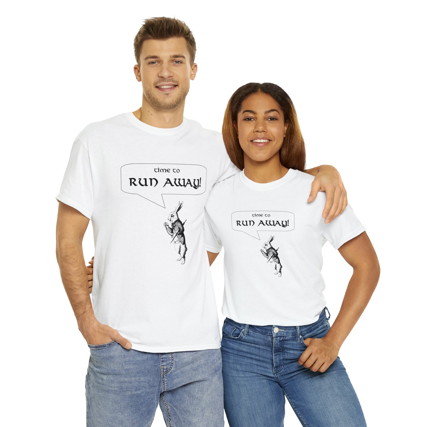 Time to RUN AWAY!  Unisex Heavy Cotton Tee