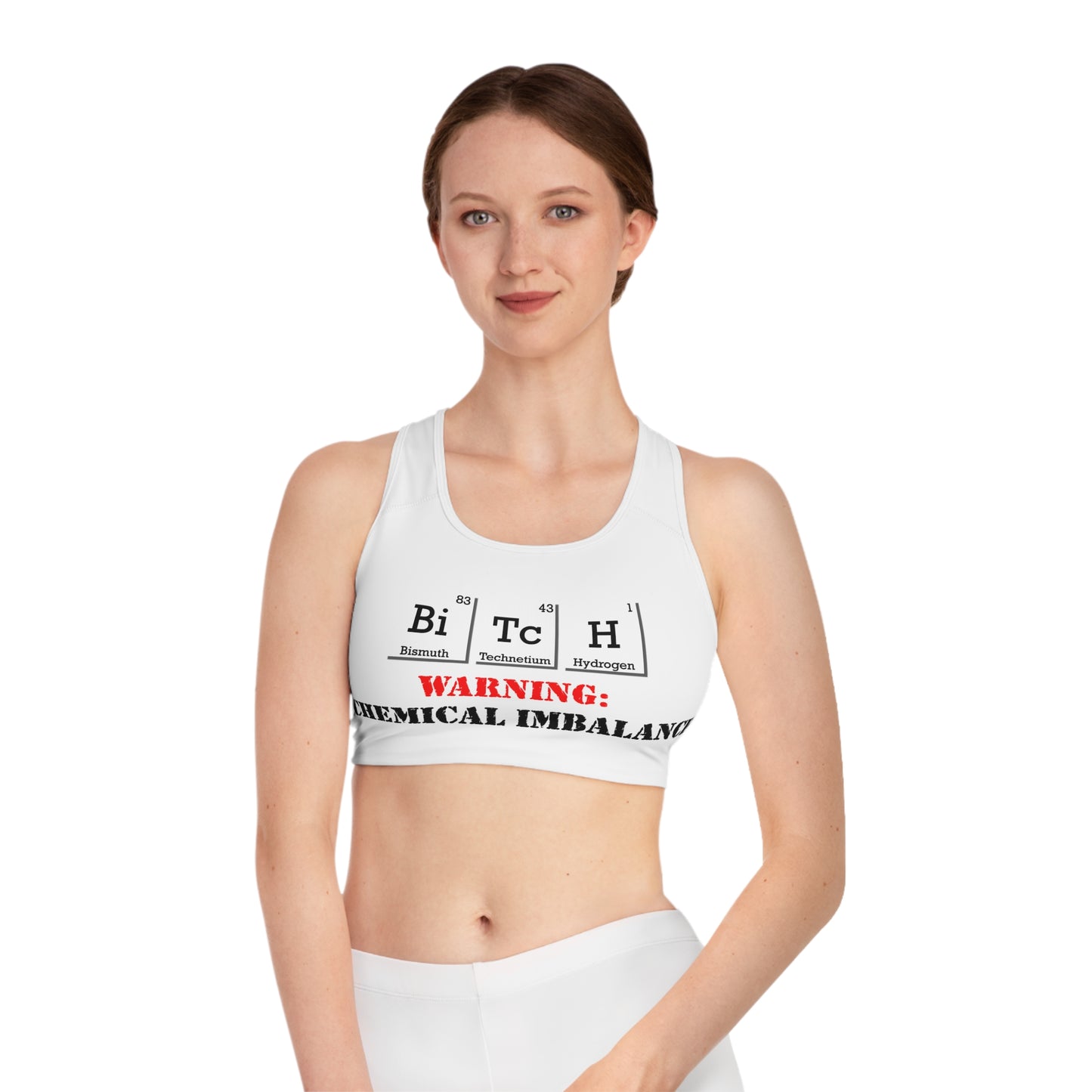 "Chemical Imbalance" Sports Bra (AOP)