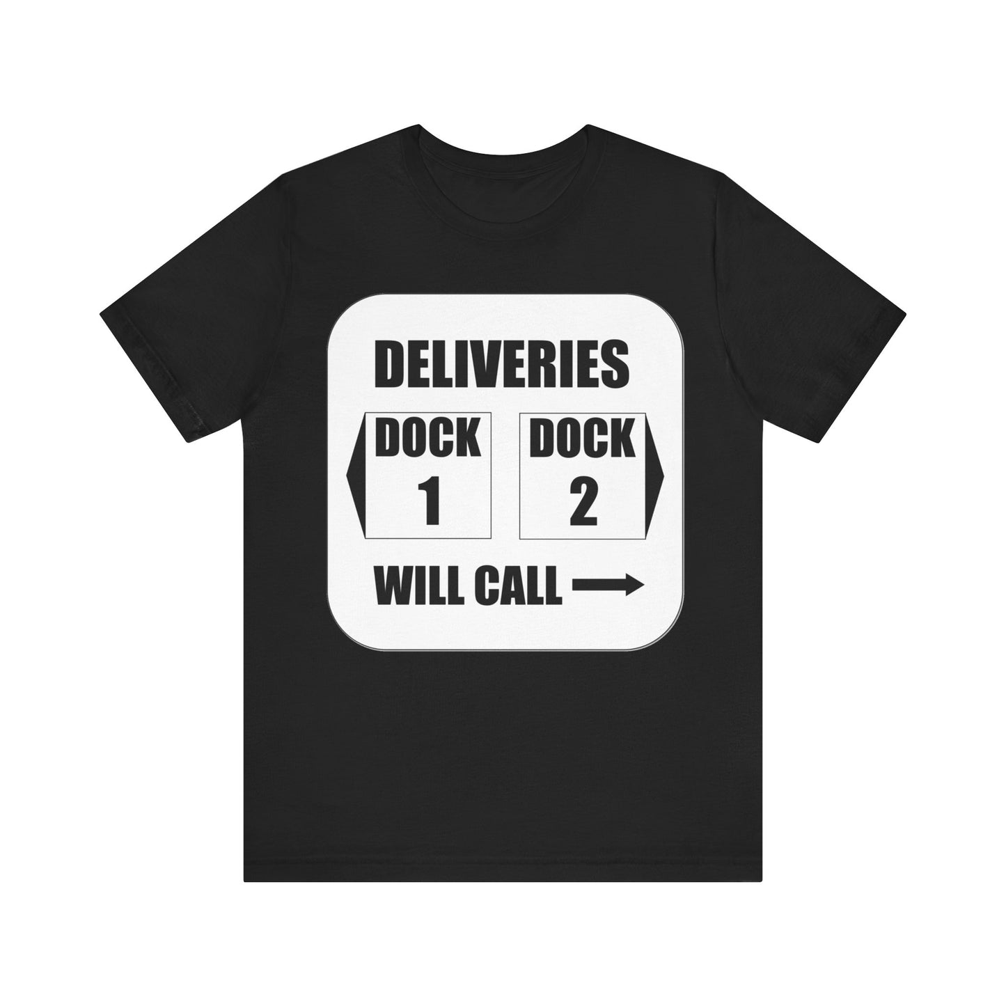 Dock Entrance Sign Unisex Jersey Short Sleeve Tee