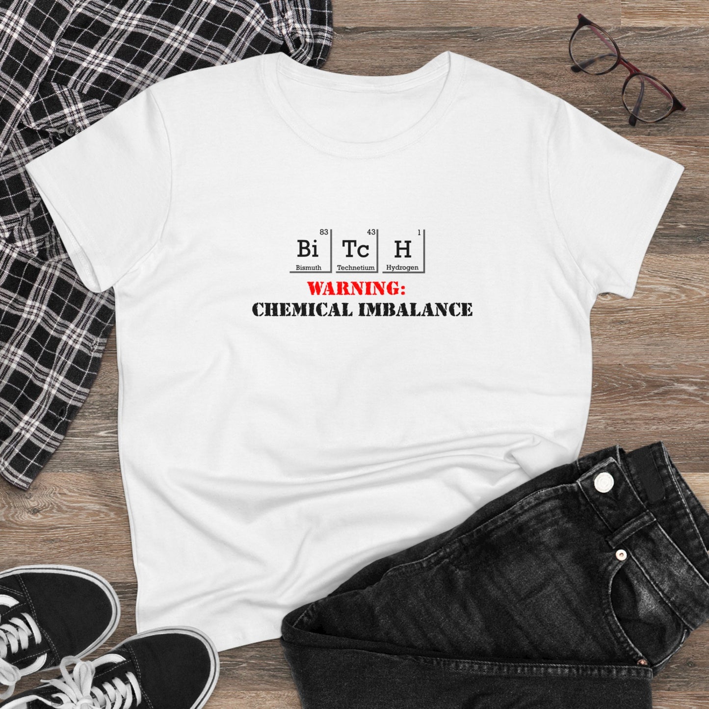 "Chemical Imbalance" Women's Midweight Cotton Tee