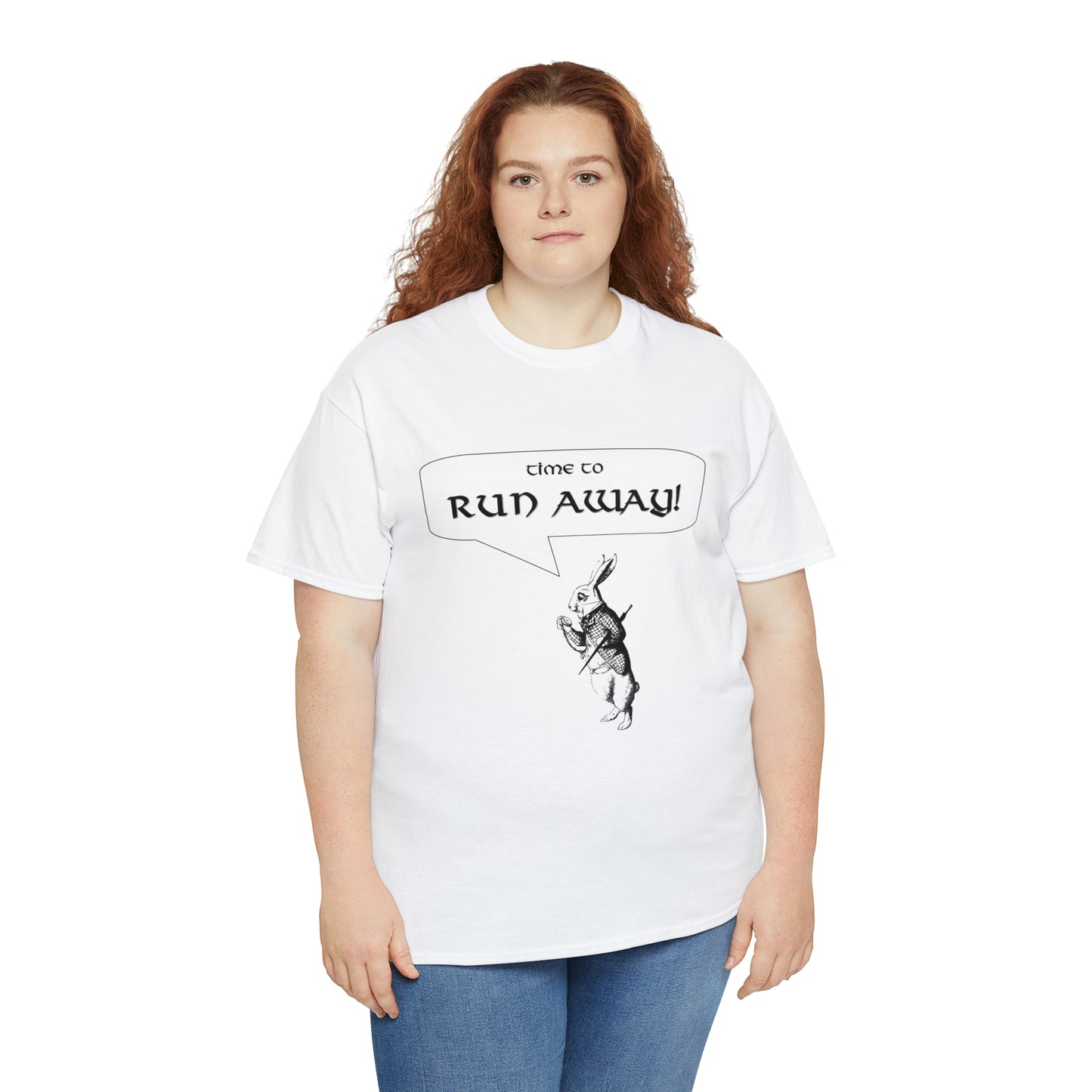 Time to RUN AWAY!  Unisex Heavy Cotton Tee