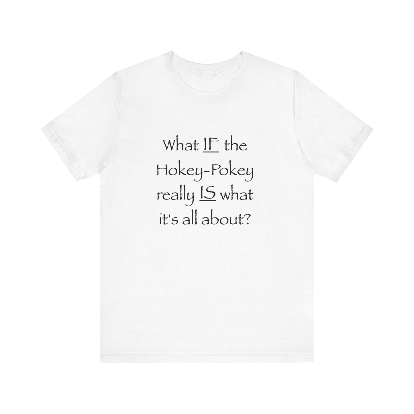 "Hokey-Pokey Philosophy" Unisex Jersey Short Sleeve Tee