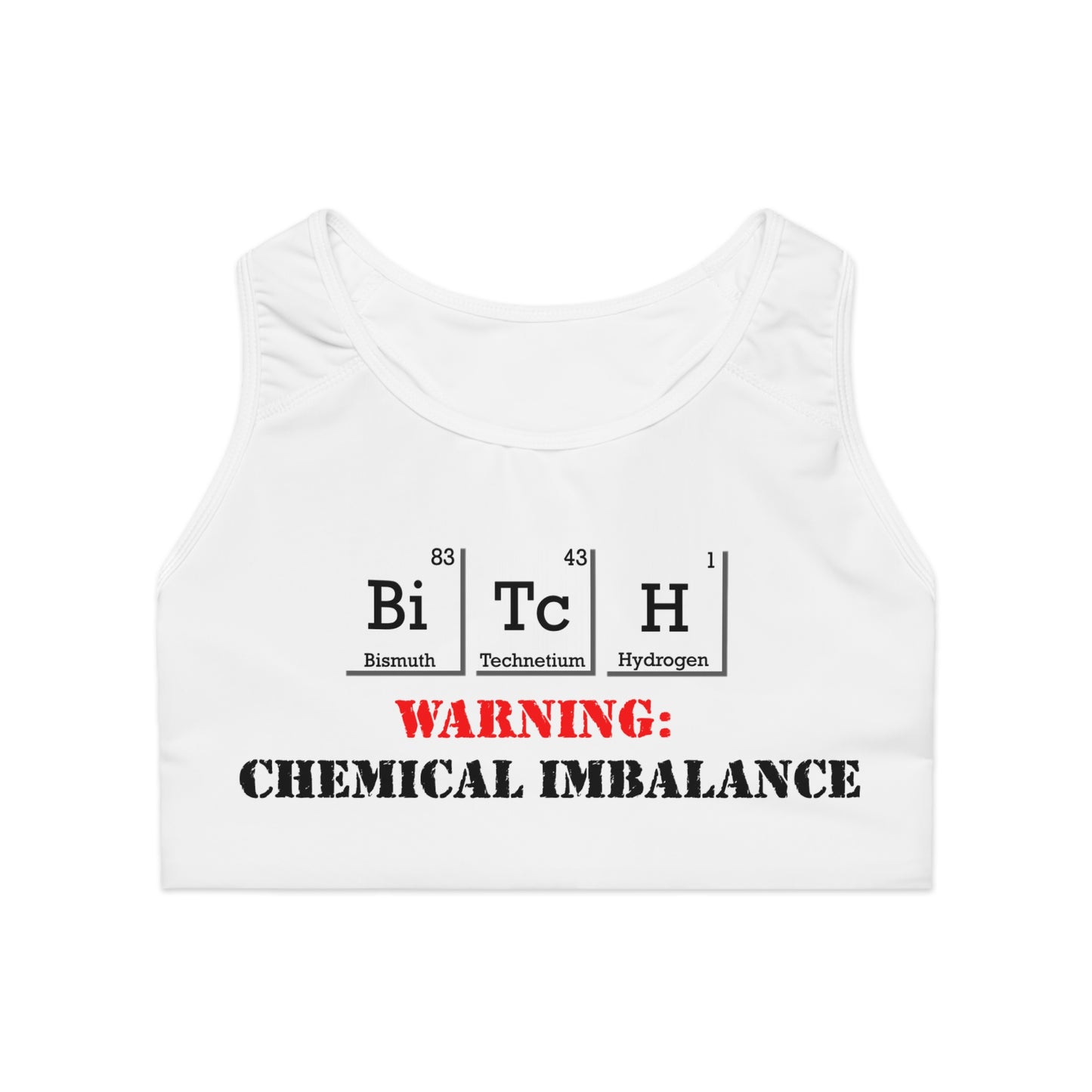 "Chemical Imbalance" Sports Bra (AOP)