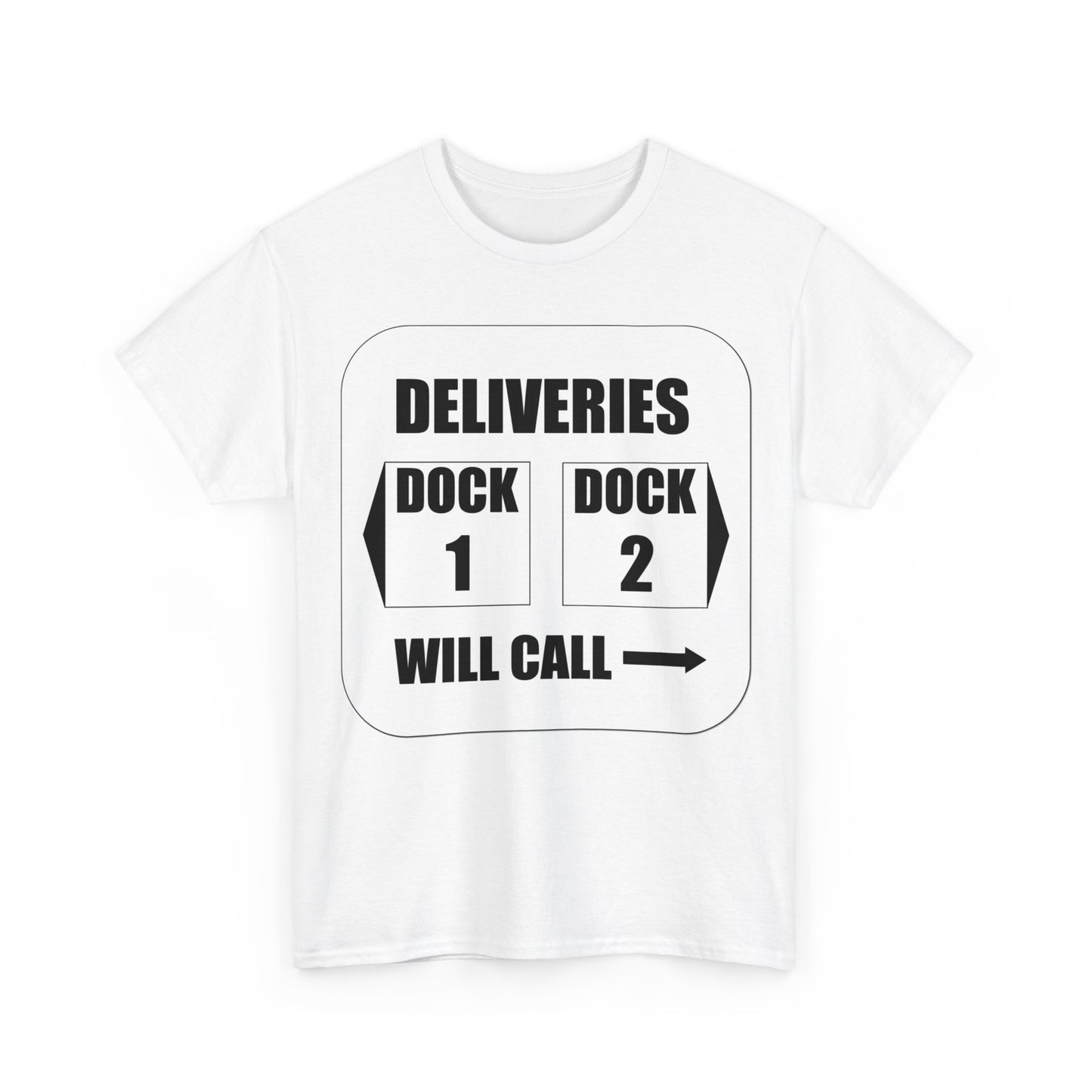 Dock Entrance Sign Unisex Heavy Cotton Tee