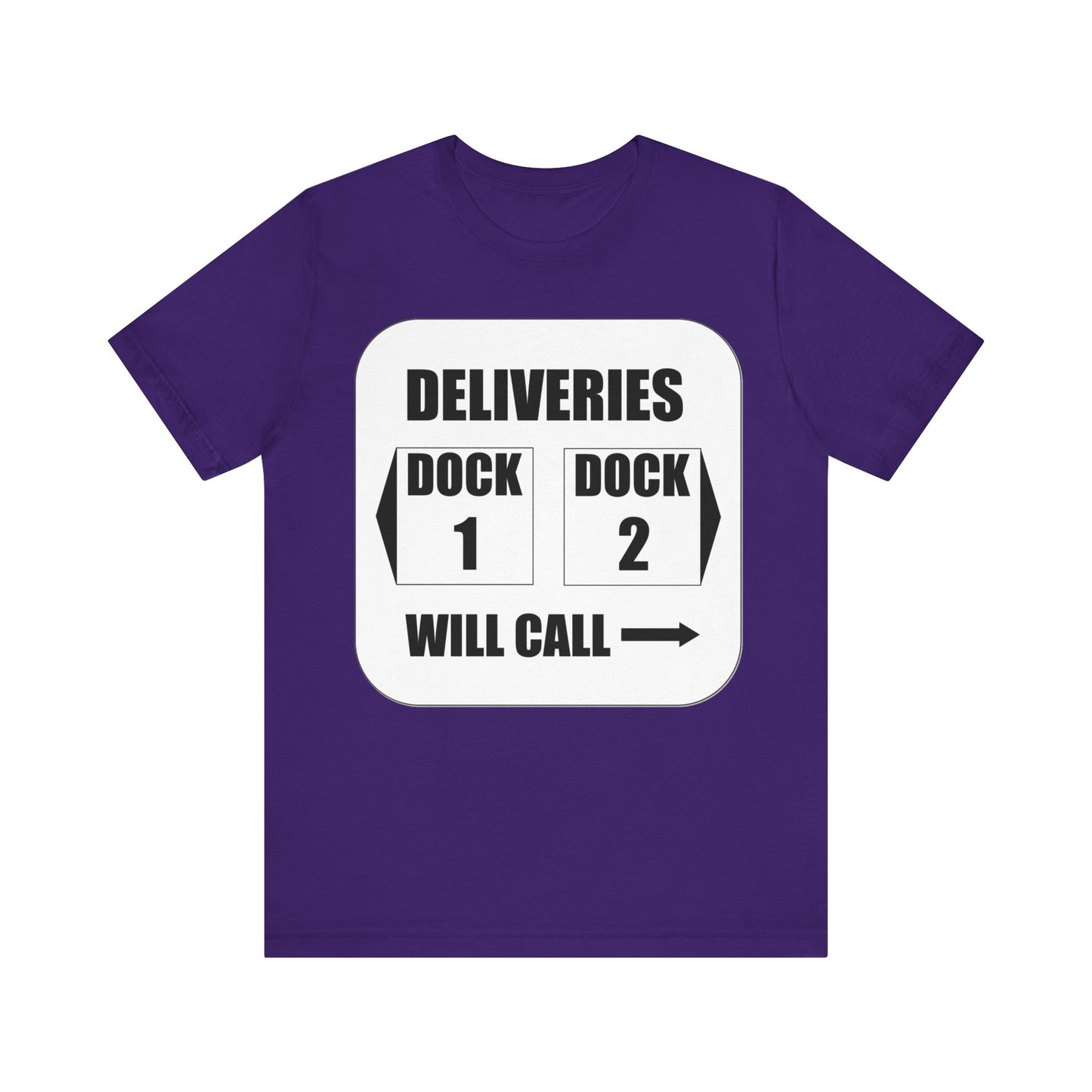 Dock Entrance Sign Unisex Jersey Short Sleeve Tee