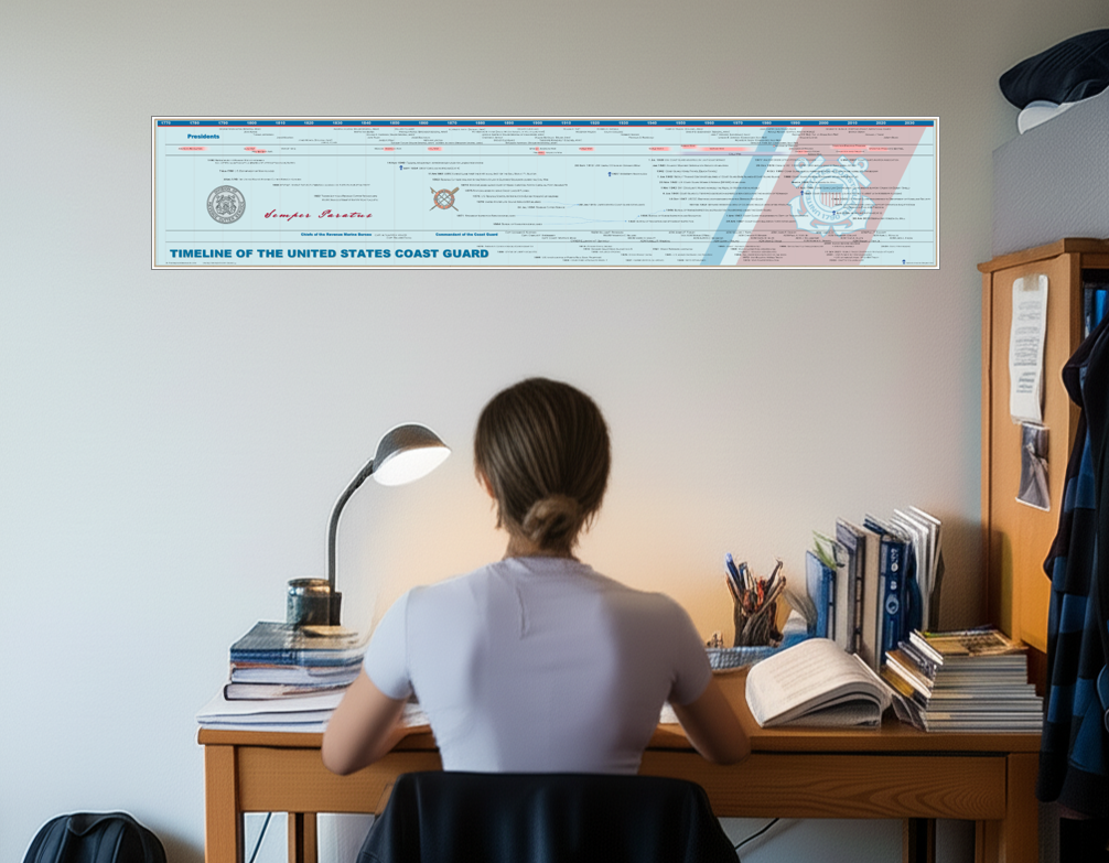 Timeline of the United States Coast Guard Poster