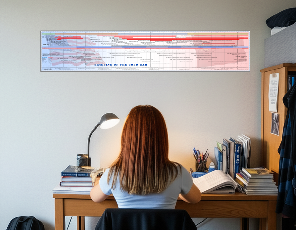 The Cold War Timeline Poster