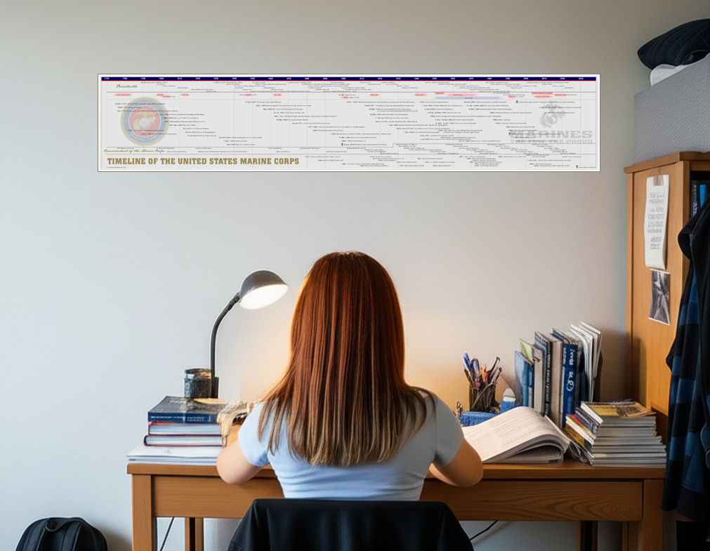 Timeline of the United States Marine Corps Poster