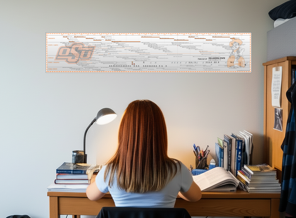 Timeline of Oklahoma State University Poster