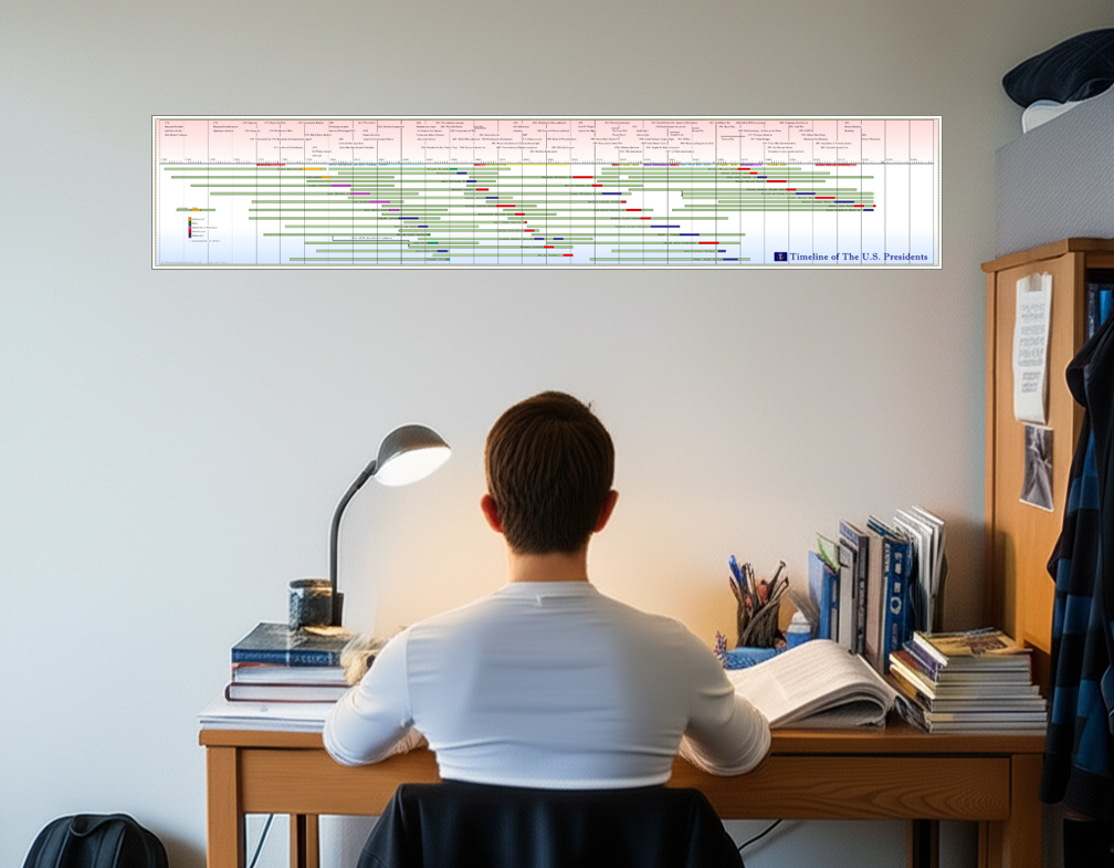 Timeline of The U.S. Presidents Poster
