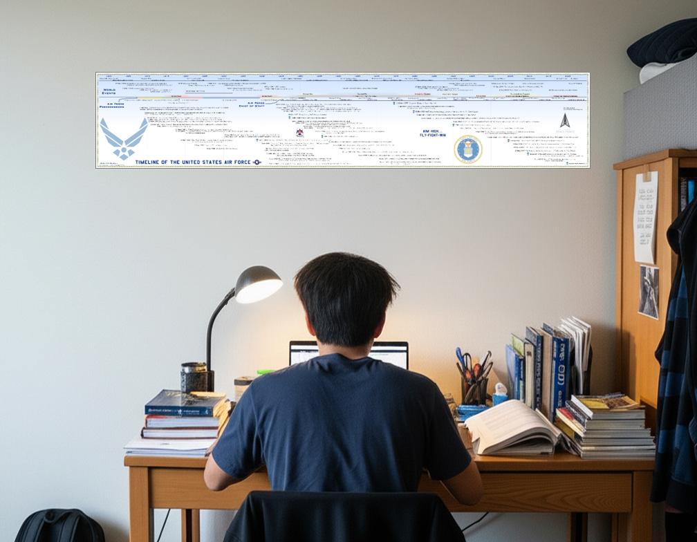 Timeline of the United States Air Force Poster