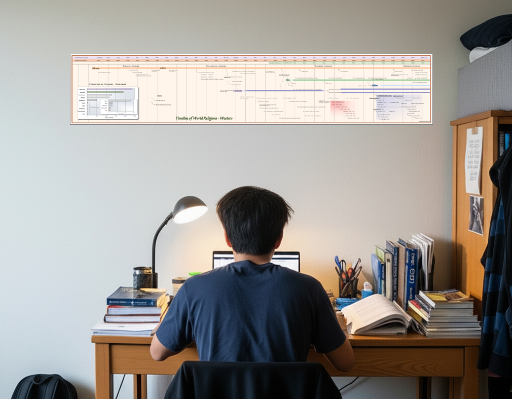 Timeline of World War I Poster